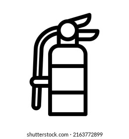 fire extringuisher line icon illustration vector graphic
