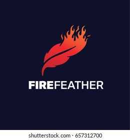 Fire Feather Logo Template Designs