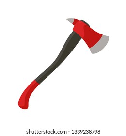 Fire fighter axe icon. Flat illustration of fire fighter axe vector icon for web design