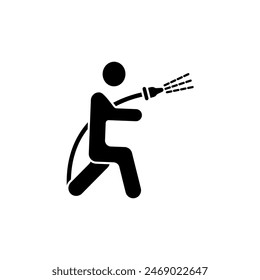 fire fighter concept line icon. Simple element illustration. fire fighter concept outline symbol design.