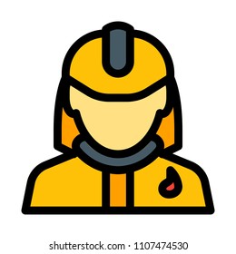 Fire Fighter in Dress