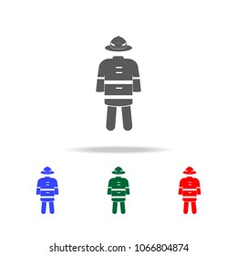 fire fighter form icon. Elements of firefighter multi colored icons. Premium quality graphic design icon. Simple icon for websites, web design, mobile app, info graphics on white background