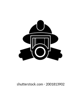 fire fighter helmet icon vector sign symbol