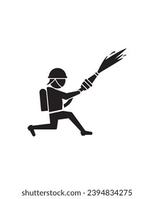 fire fighter icon, vector best flat icon.