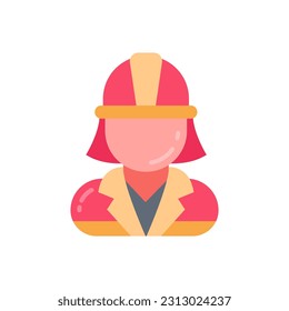 Icono de Fire Fighter en vector. Ilustración