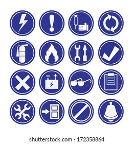 Fire fighter icons 
