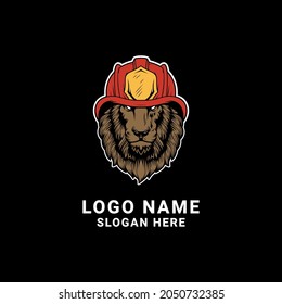 Fire Fighter Logo Design Vector