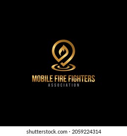 logotipo de bomberos simple y limpio