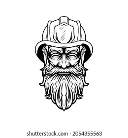 Fire Fighter Mascot Design Vector