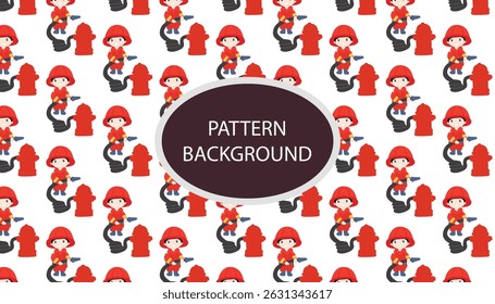 fire fighter pattern background design