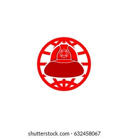 fire fighter rescue helmet logo