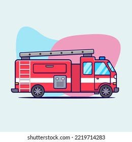 	
Fire Fighter Truck For Emergency Situation, Vehicle Vector, Illustration, Isolated, Icon