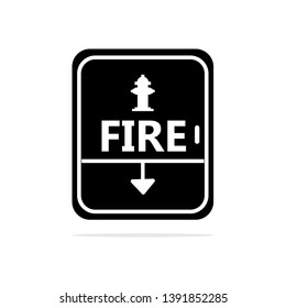 Fire fighting cabinet icon.Vector concept illustration for design.