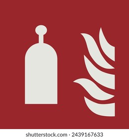 FIRE FIGHTING EQUIPMENT SIGNAL PICTOGRAM, REMOTE RELEASE STATION ISO 7010 – F014