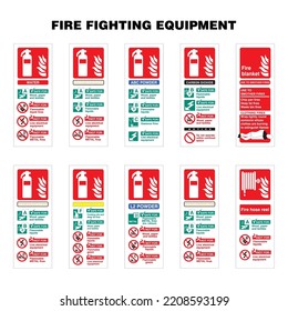 Fire Fighting Equipment type instruction Portrait