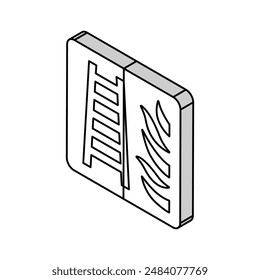 fire fighting hose standpipe outlet isometric icon vector. fire fighting hose standpipe outlet sign. isolated symbol illustration