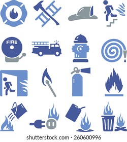 Fire fighting icons