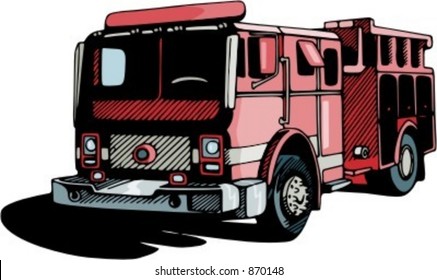 Fire fighting vehicle. Check my portfolio for many more images of this series.