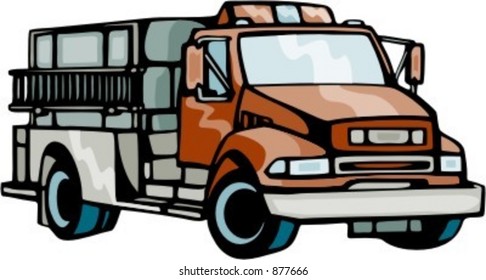 Fire fighting vehicle. Check my portfolio for many more images of this series.
