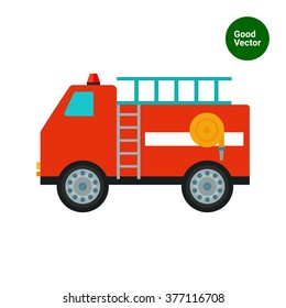 Fire fighting vehicle icon