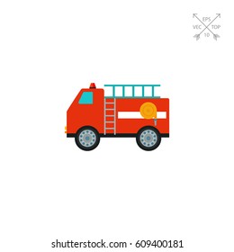 Fire fighting vehicle icon