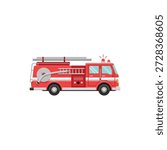 Fire Fighting vehicles icon flat vector design.