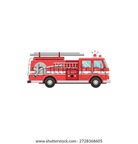 Fire Fighting vehicles icon flat vector design.