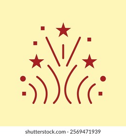 Fire Firework trendy artwork stunning abstract vector illustration colorful valuable design.eps