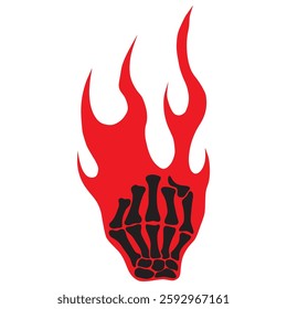 fire fist icon vector design


