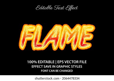 Fire Flame 3d Editable Text Effect