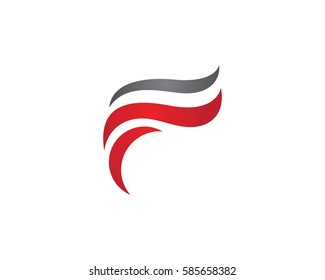 Fire flame abstrack symbol and logo template