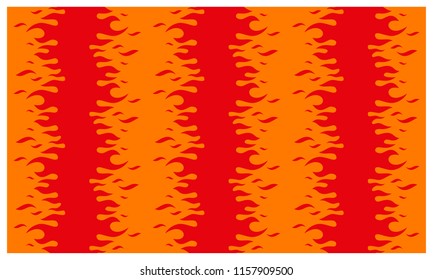 Fire flame background. Fire banner. Vector illustration.