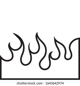 Fire flame background vector illustration design template