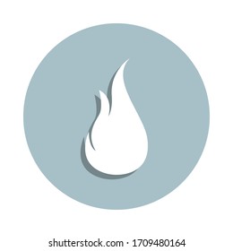 Fire, flame badge icon. Simple glyph, flat vector of fire icons for ui and ux, website or mobile application