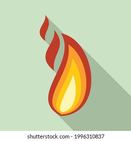 Fire flame blaze icon. Flat illustration of Fire flame blaze vector icon for web design