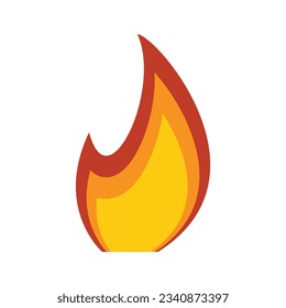 Fire flame blazing icon. Flat illustration of Fire flame blazing vector icon for web design isolated