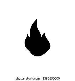 fire flame bonfire icon sign signifier vector