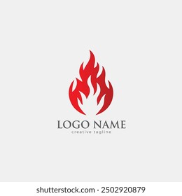 Fire flame, burn, energy, flaming, fireball, fire fully editable vector template