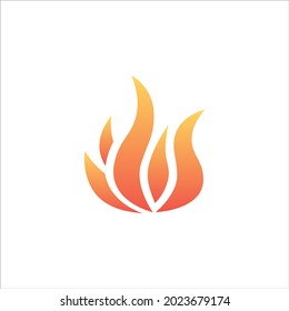 Icono del logotipo de la quema de llamas de fuego