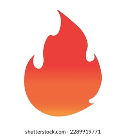 Fire flame, cartoon bonfire heat wildfire and red hot bonfire, campfire, red fiery flame isolated vector illustration. Oil, gas and energy concept. Fire emoji