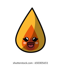 fire flame cartoon smiley