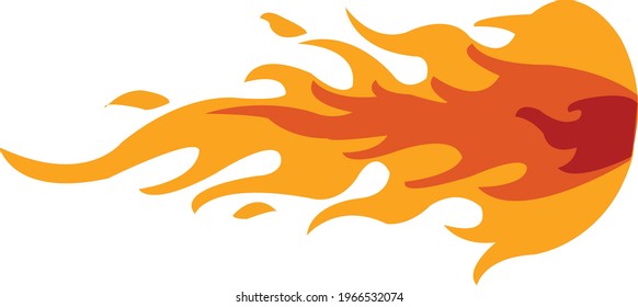 Fire flame cartoon. Vector flat graphic design illustration.vector isolated fire emoji