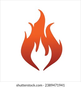 Fire flame concept icon design stock illustration