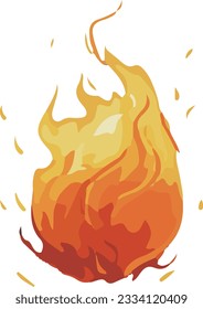 Fire and flame effect material
