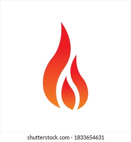 Fire with flame and feuer mit flamme Logo - Vector