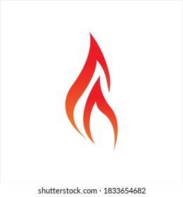 Fire with flame and feuer mit flamme Logo - Vector