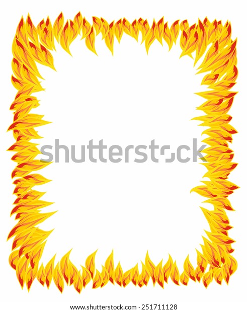 Fire Flame Fiery Background Stock Vector (Royalty Free) 251711128 ...