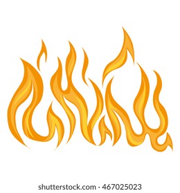 fire flame flaming burn hot heat flaming vector graphic isolated illustration