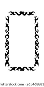 Ilustración vectorial de estilo moderno del marco de la llama del fuego aislada