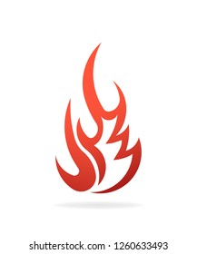 Fire Flame Fuel. Logo vector design